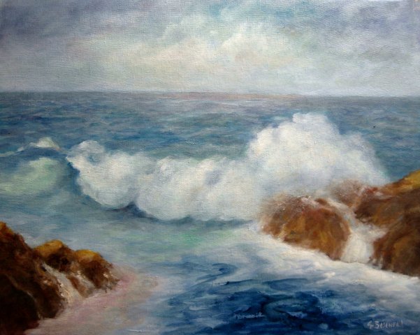 il fascino del mare 2007 olio su tela 40x50